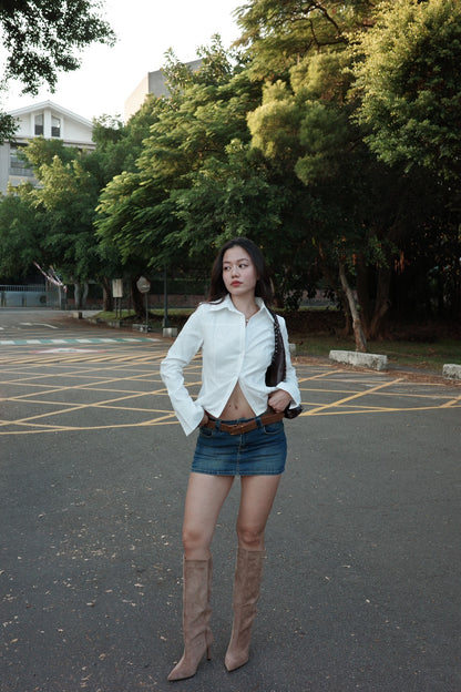 超級辣👢秋冬麂皮細高跟直筒辣靴🧸🤎