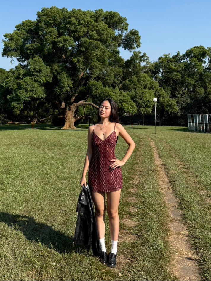 𝐂𝐨𝐟𝐟𝐞𝐞 𝐝𝐚𝐭𝐞☕️𝐛𝐫𝐨𝐰𝐧 𝐏𝐨𝐥𝐤𝐚 𝐝𝐨𝐭 𝐝𝐫𝐞𝐬𝐬🤎🧸