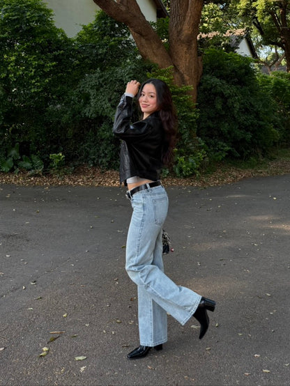 本期必買!!👖美式復古淺藍色低腰直筒牛仔褲💌⭐️