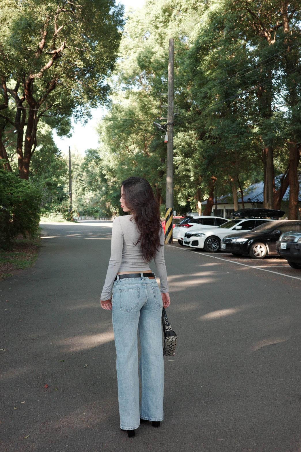 本期必買!!👖美式復古淺藍色低腰直筒牛仔褲💌⭐️