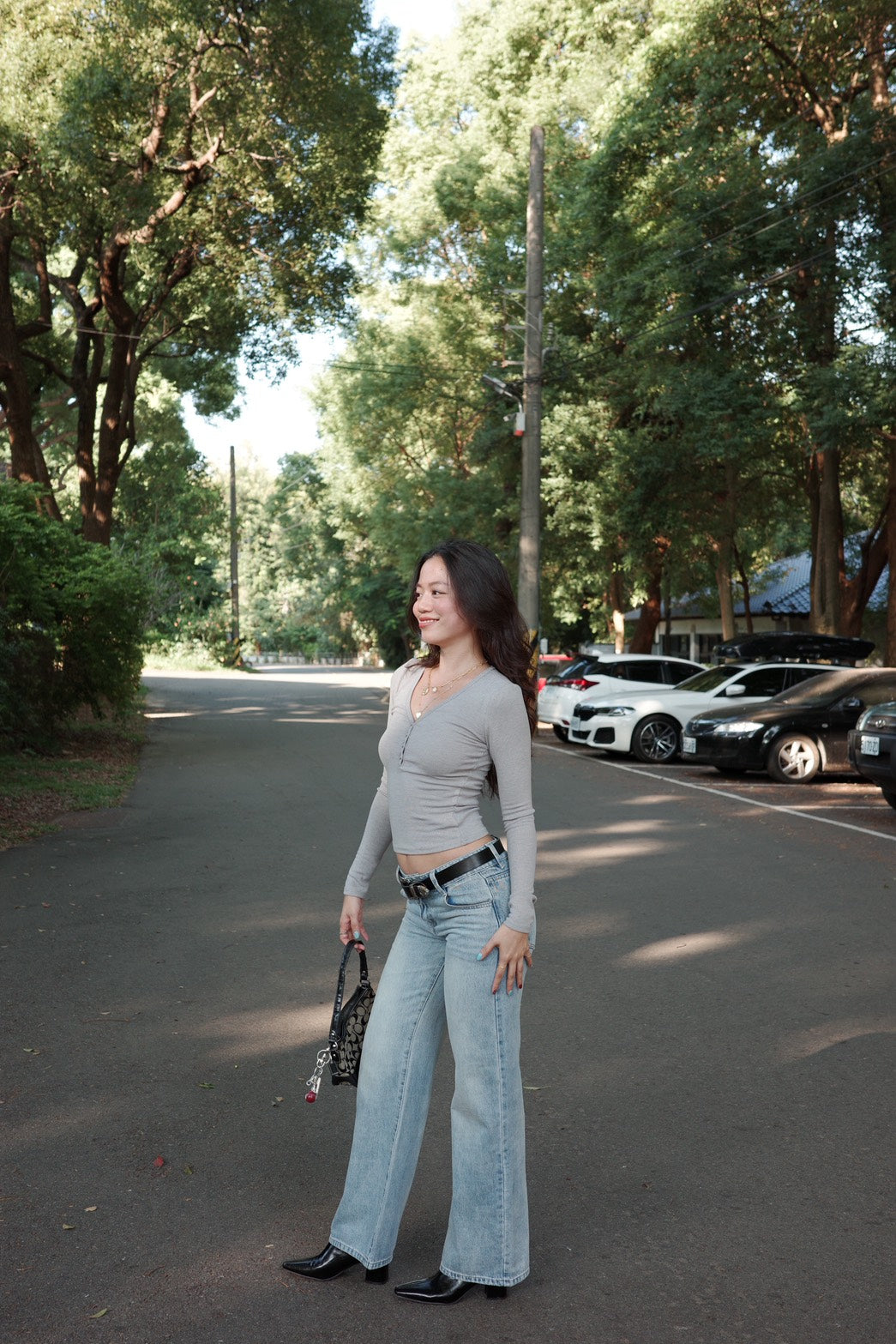 本期必買!!👖美式復古淺藍色低腰直筒牛仔褲💌⭐️