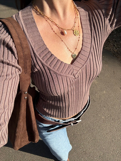 必買🍂🧶早秋針織復古2000s V領長袖📺