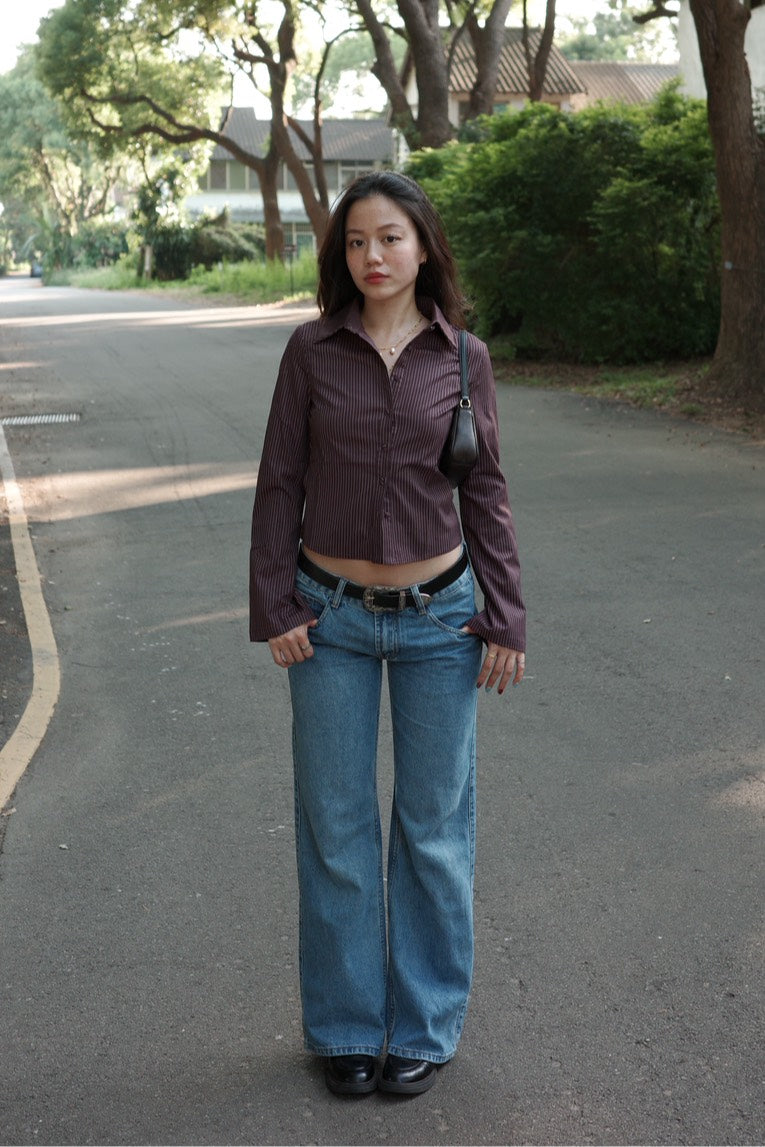 本期大必買!!超好看👖中藍色低腰直筒牛仔褲📰