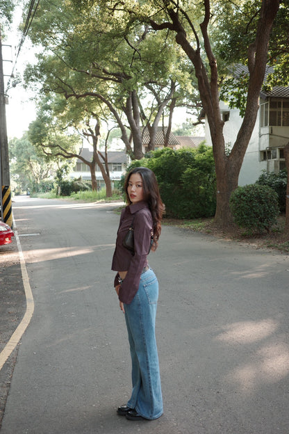 本期大必買!!超好看👖中藍色低腰直筒牛仔褲📰