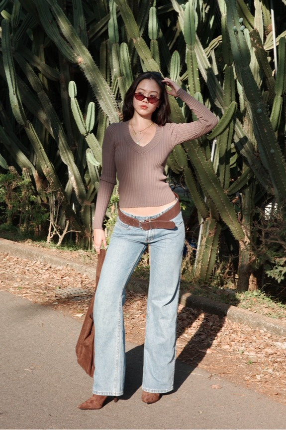 本期大必買!!超好看👖中藍色低腰直筒牛仔褲📰