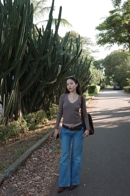 本期大必買!!超好看👖中藍色低腰直筒牛仔褲📰