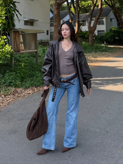 本期大必買!!超好看👖中藍色低腰直筒牛仔褲📰