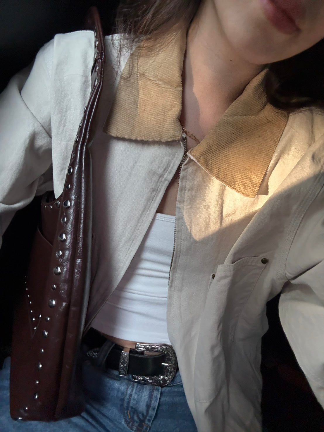 早秋必備🍂美式復古翻領薄夾克外套🤎🧸淺杏色!