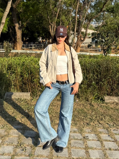 本期大必買!!超好看👖中藍色低腰直筒牛仔褲📰