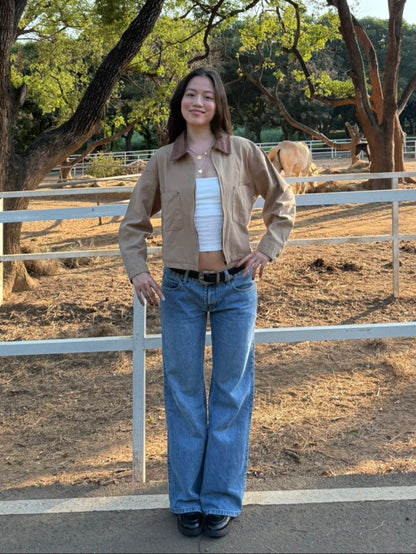 本期大必買!!超好看👖中藍色低腰直筒牛仔褲📰