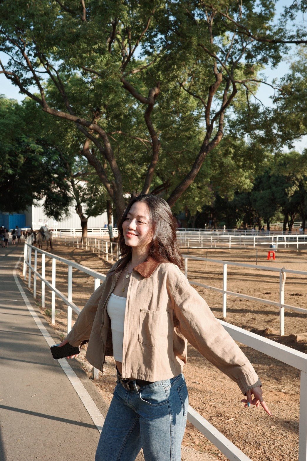 早秋必備🍂美式復古翻領薄夾克外套🤎🧸卡其咖色!