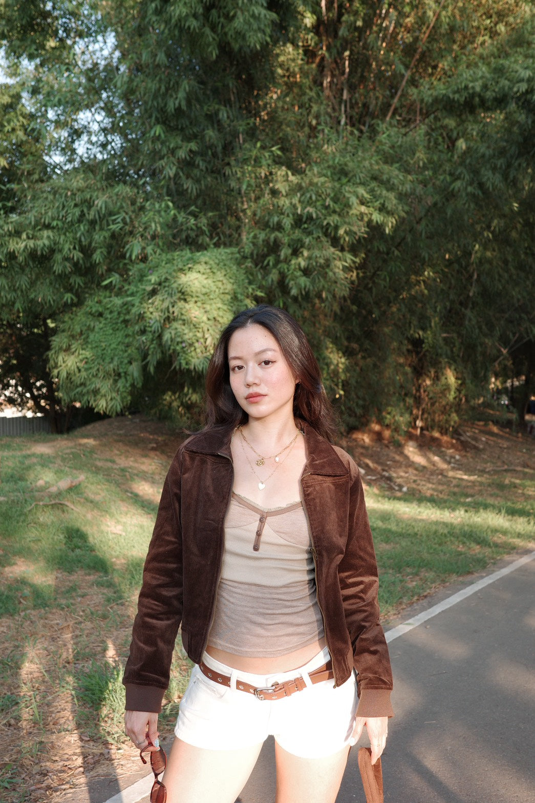 本期必買!!🤎深咖啡色2000S燈芯絨復古鋪棉翻領短版外套🍫