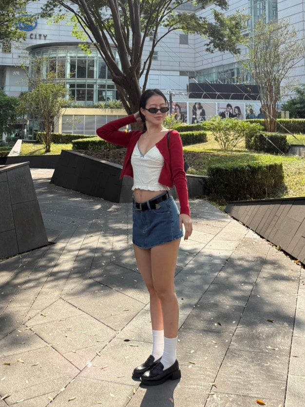 美式復古牛仔短褲裙📰🧸