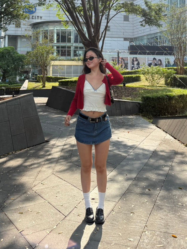 美式復古牛仔短褲裙📰🧸