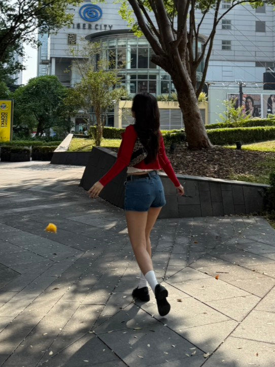 美式復古牛仔短褲裙📰🧸