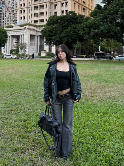 𝐆𝐫𝐮𝐧𝐠𝐞 𝐠𝐫𝐞𝐲 𝐟𝐥𝐚𝐫𝐞 𝐣𝐞𝐚𝐧𝐬 🖤