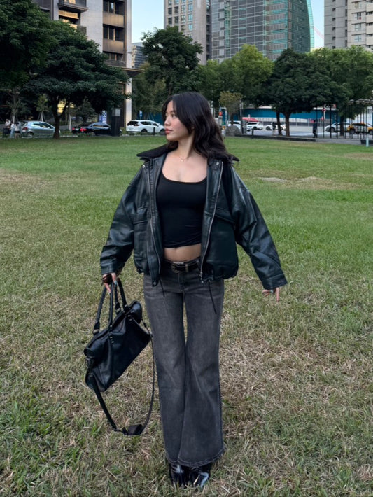 𝐆𝐫𝐮𝐧𝐠𝐞 𝐠𝐫𝐞𝐲 𝐟𝐥𝐚𝐫𝐞 𝐣𝐞𝐚𝐧𝐬 🖤