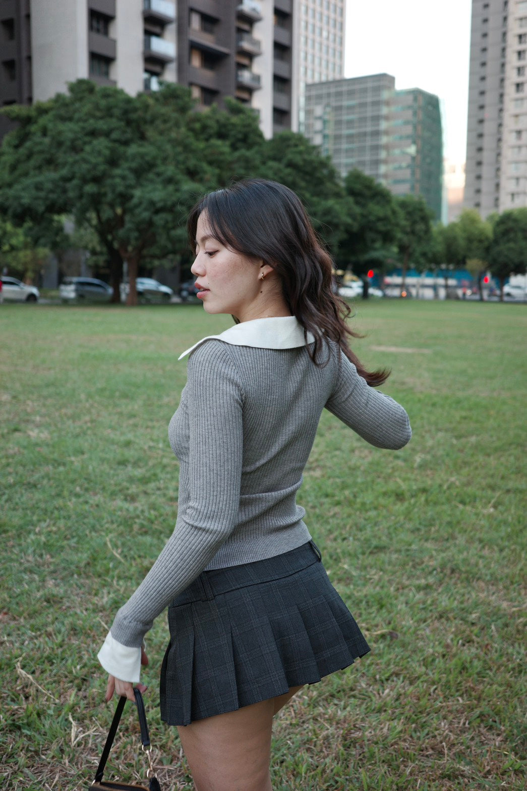 本期大必買!!📰🩶學院風𝐏𝐨𝐥𝐨領假兩件𝐊𝐧𝐢𝐭 𝐭𝐨𝐩🧶📖