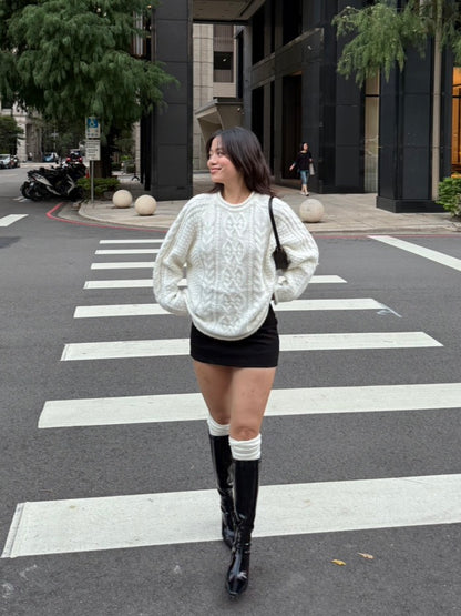 秋冬必備☕️🩶百搭簡約毛呢A字短裙📰