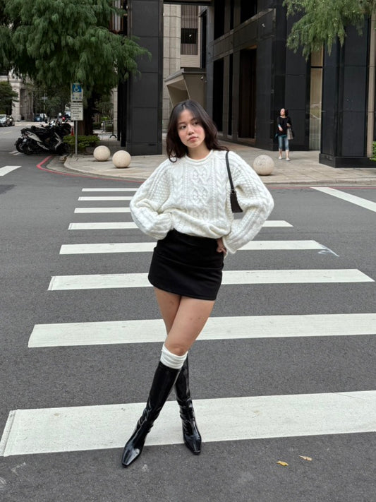 秋冬必備☕️🩶百搭簡約毛呢A字短裙📰