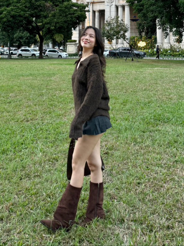 必買!!⭐️𝐜𝐡𝐨𝐜𝐨 𝐬𝐮𝐞𝐝𝐞 𝐬𝐥𝐨𝐮𝐜𝐡𝐲 𝐛𝐨𝐨𝐭𝐬 🍫👢