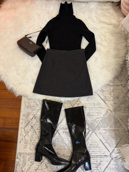 冬天必備❄️百搭親膚𝐬𝐥𝐢𝐦 𝐭𝐮𝐫𝐭𝐥𝐞𝐧𝐞𝐜𝐤🖤🍷