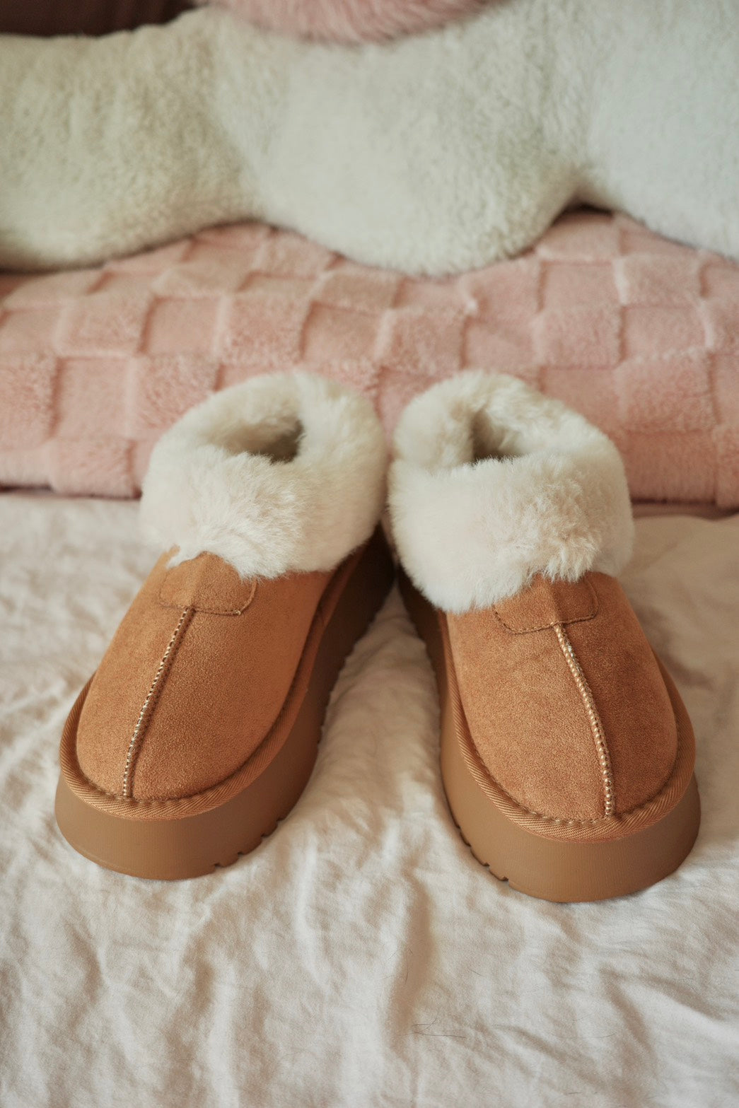 卡其雪棉暖暖鞋𝐒𝐧𝐨𝐰 𝐂𝐥𝐨𝐮𝐝 𝐁𝐨𝐨𝐭𝐢𝐞𝐬 🧸❄️