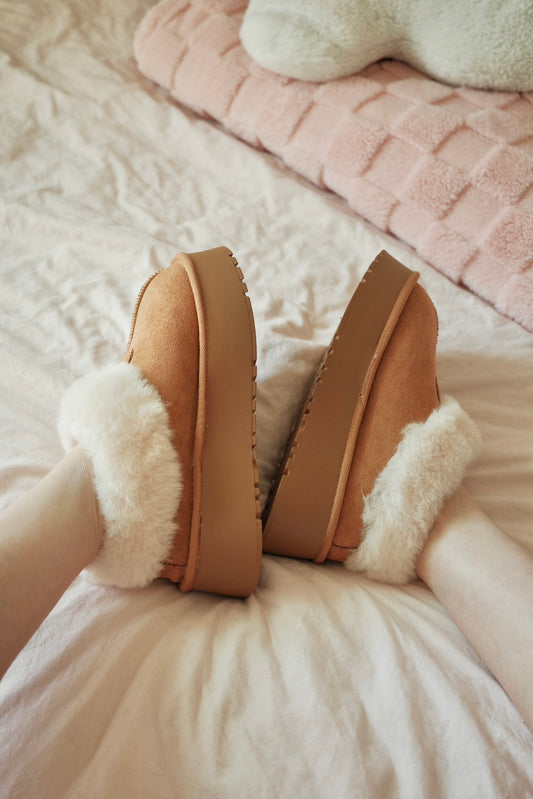 卡其雪棉暖暖鞋𝐒𝐧𝐨𝐰 𝐂𝐥𝐨𝐮𝐝 𝐁𝐨𝐨𝐭𝐢𝐞𝐬 🧸❄️