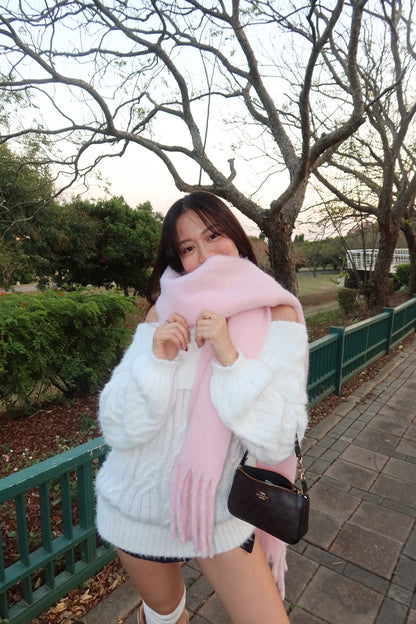 必買𝐁𝐥𝐮𝐬𝐡 𝐂𝐥𝐨𝐮𝐝 𝐒𝐜𝐚𝐫𝐟 🎀超可愛軟綿大圍巾☁️