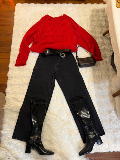 新色🧣聖誕紅𝐬𝐨𝐟𝐭 𝐩𝐮𝐟𝐟𝐲 𝐜𝐚𝐛𝐥𝐞 𝐬𝐰𝐞𝐚𝐭𝐞𝐫 🧸