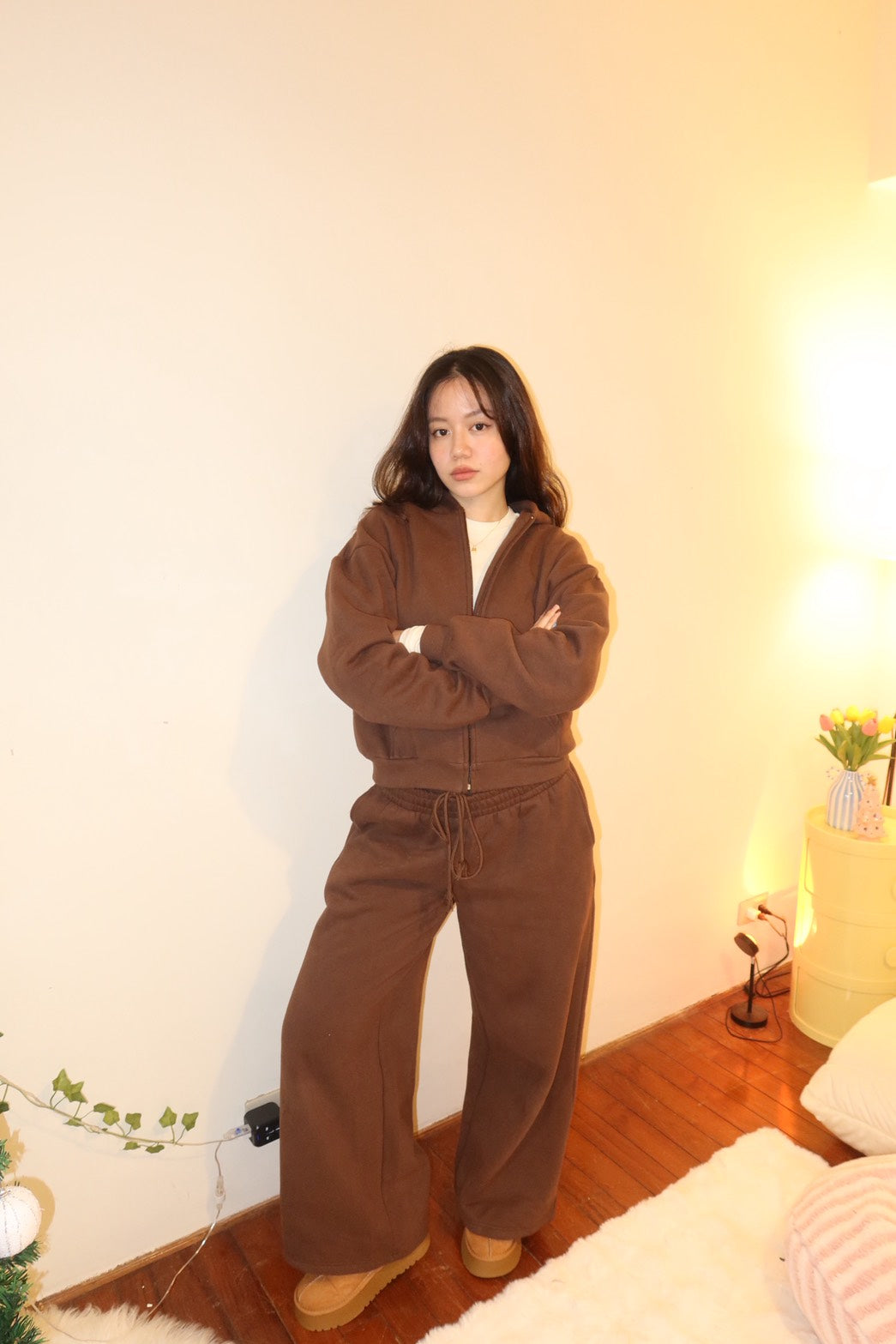 本期必買🧸!𝐂𝐨𝐳𝐲 𝐖𝐢𝐧𝐭𝐞𝐫 𝐂𝐡𝐨𝐜𝐨🤎連帽厚刷絨棉質套裝(可拆買!❄️闆娘大推!