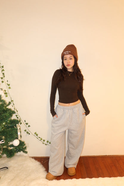 重磅霧灰刷絨 Sweat Pants寬鬆長版🩶❄️