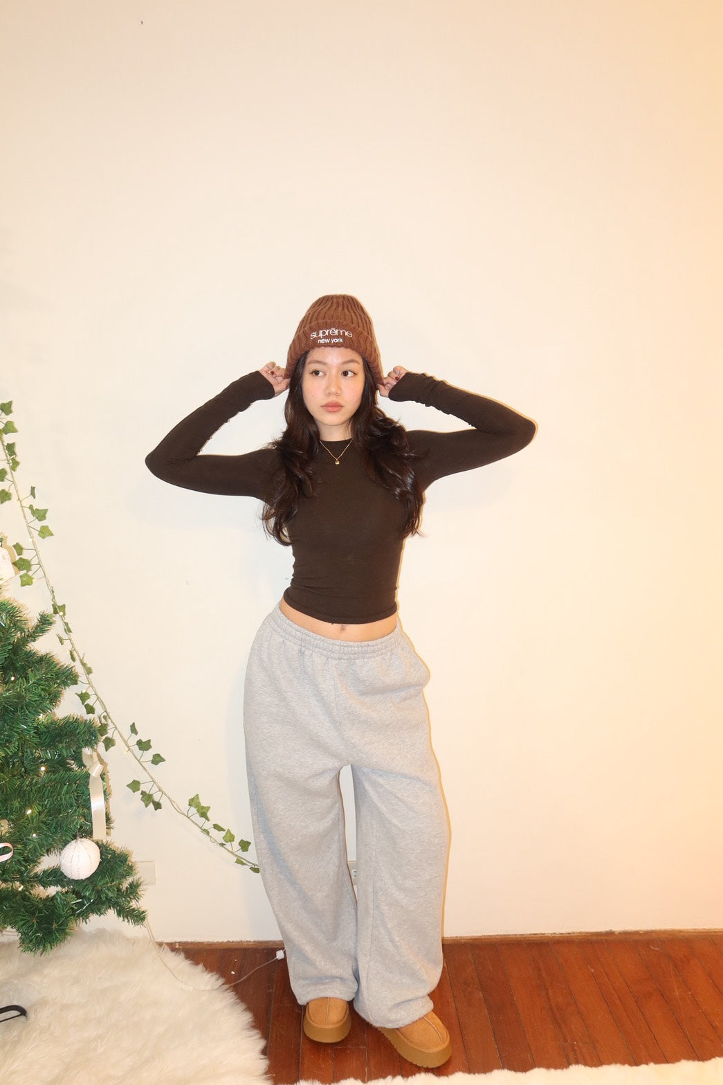 重磅霧灰刷絨 Sweat Pants寬鬆長版🩶❄️