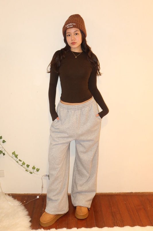 重磅霧灰刷絨 Sweat Pants寬鬆長版🩶❄️