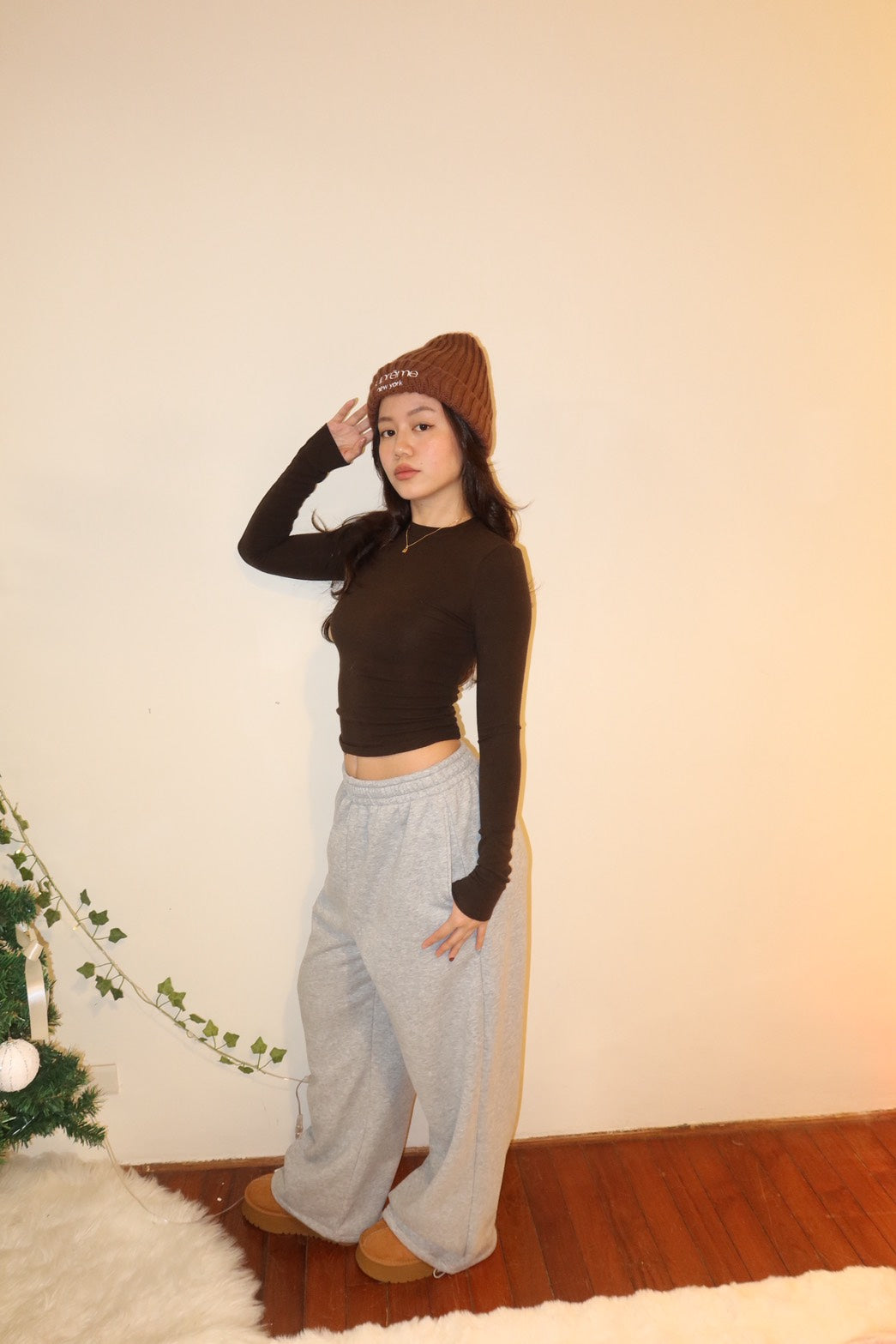 重磅霧灰刷絨 Sweat Pants寬鬆長版🩶❄️