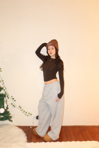 重磅霧灰刷絨 Sweat Pants寬鬆長版🩶❄️