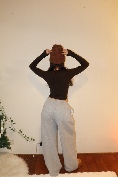 重磅霧灰刷絨 Sweat Pants寬鬆長版🩶❄️