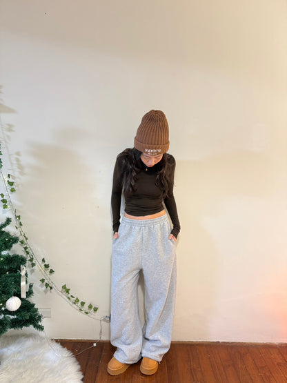 重磅霧灰刷絨 Sweat Pants寬鬆長版🩶❄️