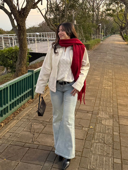 𝐂𝐫𝐞𝐚𝐦 𝐖𝐨𝐫𝐤𝐰𝐞𝐚𝐫 Jacket🐑🤎奶油配色復古工裝外套