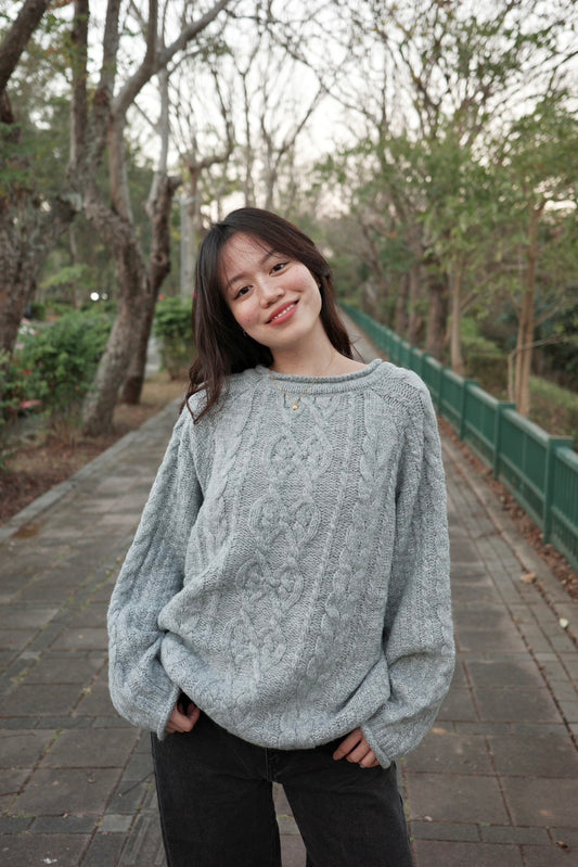 新色📰經典灰𝐬𝐨𝐟𝐭 𝐩𝐮𝐟𝐟𝐲 𝐜𝐚𝐛𝐥𝐞 𝐬𝐰𝐞𝐚𝐭𝐞𝐫 🧸🧣