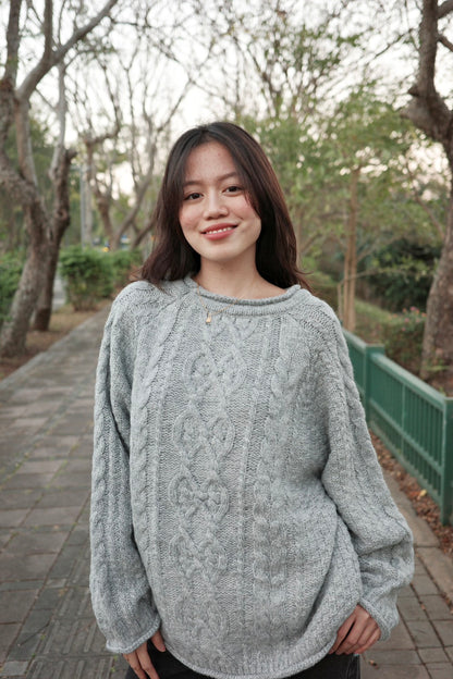 新色📰經典灰𝐬𝐨𝐟𝐭 𝐩𝐮𝐟𝐟𝐲 𝐜𝐚𝐛𝐥𝐞 𝐬𝐰𝐞𝐚𝐭𝐞𝐫 🧸🧣