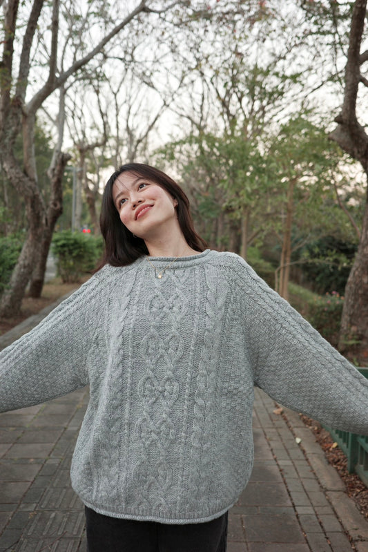 新色📰經典灰𝐬𝐨𝐟𝐭 𝐩𝐮𝐟𝐟𝐲 𝐜𝐚𝐛𝐥𝐞 𝐬𝐰𝐞𝐚𝐭𝐞𝐫 🧸🧣