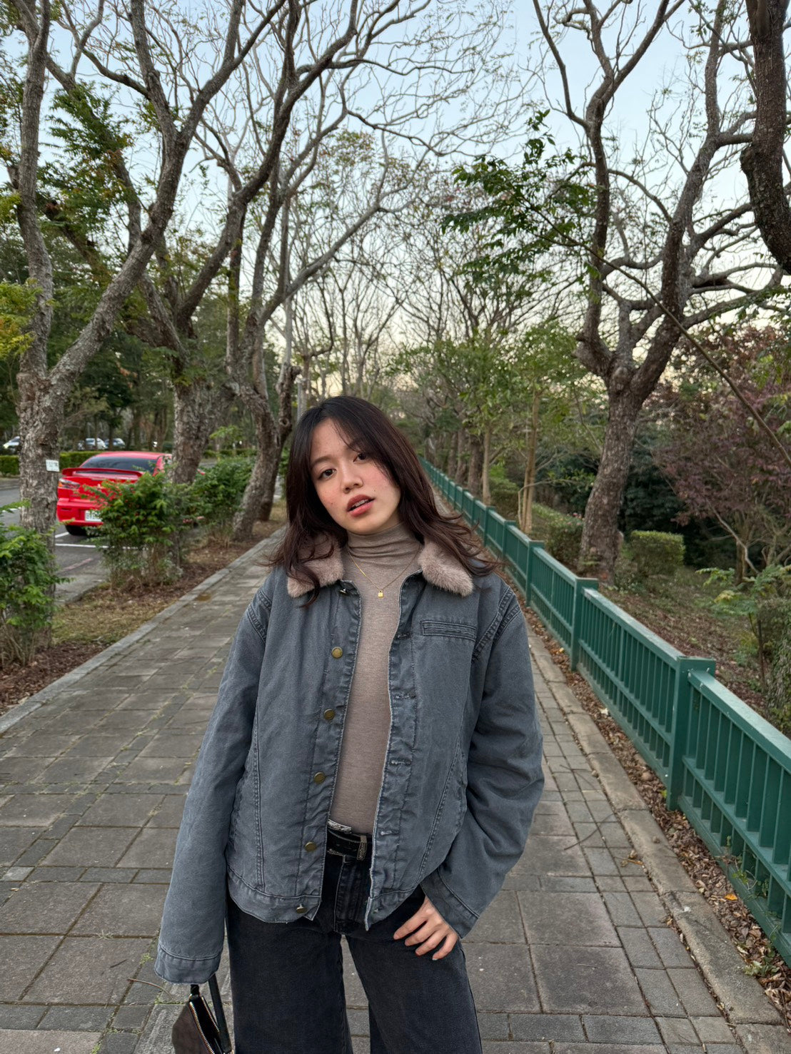 厚外系列!🧸🎱𝐂𝐢𝐭𝐲 𝐂𝐨𝐳𝐲 煙灰色翻領毛毛 𝐉𝐚𝐜𝐤𝐞𝐭