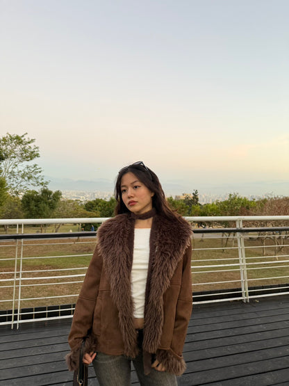 必買超辣!📻💋𝟗𝟎𝐒 𝐌𝐨𝐜𝐡𝐚 𝐅𝐮𝐫-𝐓𝐫𝐢𝐦 𝐉𝐚𝐜𝐤𝐞𝐭