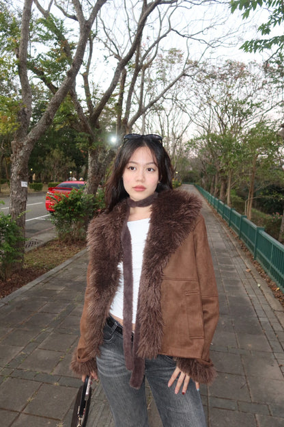 必買超辣!📻💋𝟗𝟎𝐒 𝐌𝐨𝐜𝐡𝐚 𝐅𝐮𝐫-𝐓𝐫𝐢𝐦 𝐉𝐚𝐜𝐤𝐞𝐭