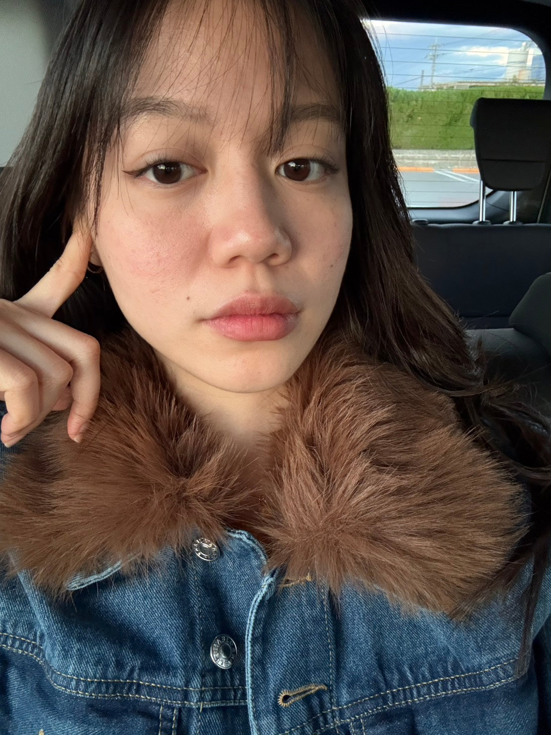 🧸𝟐𝟎𝟎𝟎𝐬牛仔短版千金𝐟𝐮𝐫 𝐣𝐚𝐜𝐤𝐞𝐭🎀