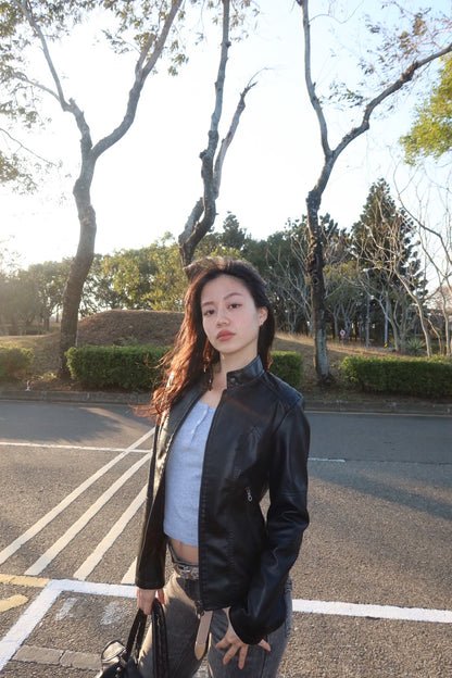 𝟐𝟎𝟎𝟎𝐬 𝐒𝐥𝐢𝐦 𝐰𝐚𝐢𝐬𝐭 𝐥𝐞𝐚𝐭𝐡𝐞𝐫 𝐣𝐚𝐜𝐤𝐞𝐭 🖤🏍️