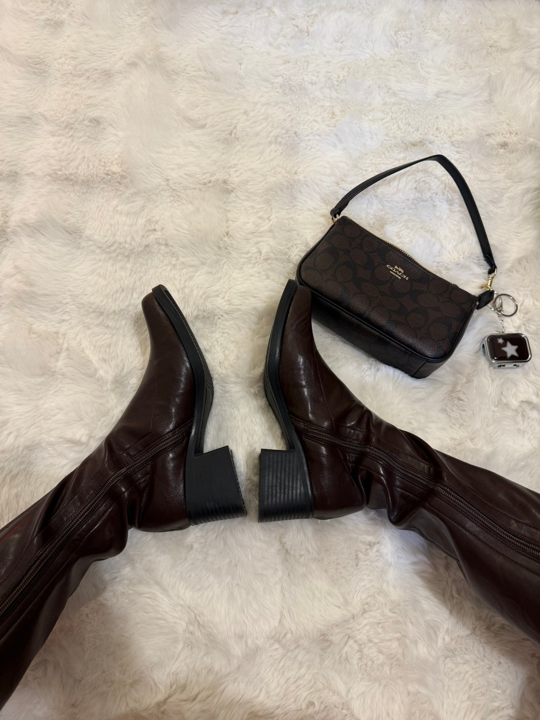 🤎 𝟐𝟎𝟎𝟎𝐬 千金感 𝐂𝐡𝐨𝐜𝐨𝐥𝐚𝐭𝐞 𝐊𝐧𝐞𝐞-𝐇𝐢𝐠𝐡 𝐁𝐨𝐨𝐭𝐬 🍫