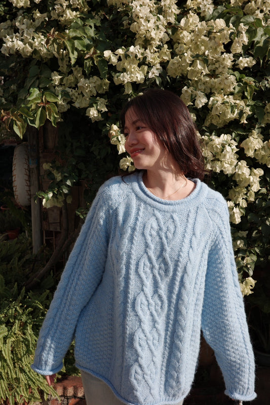 新色🩵寶寶藍𝐬𝐨𝐟𝐭 𝐩𝐮𝐟𝐟𝐲 𝐜𝐚𝐛𝐥𝐞 𝐬𝐰𝐞𝐚𝐭𝐞𝐫 🧸🧣