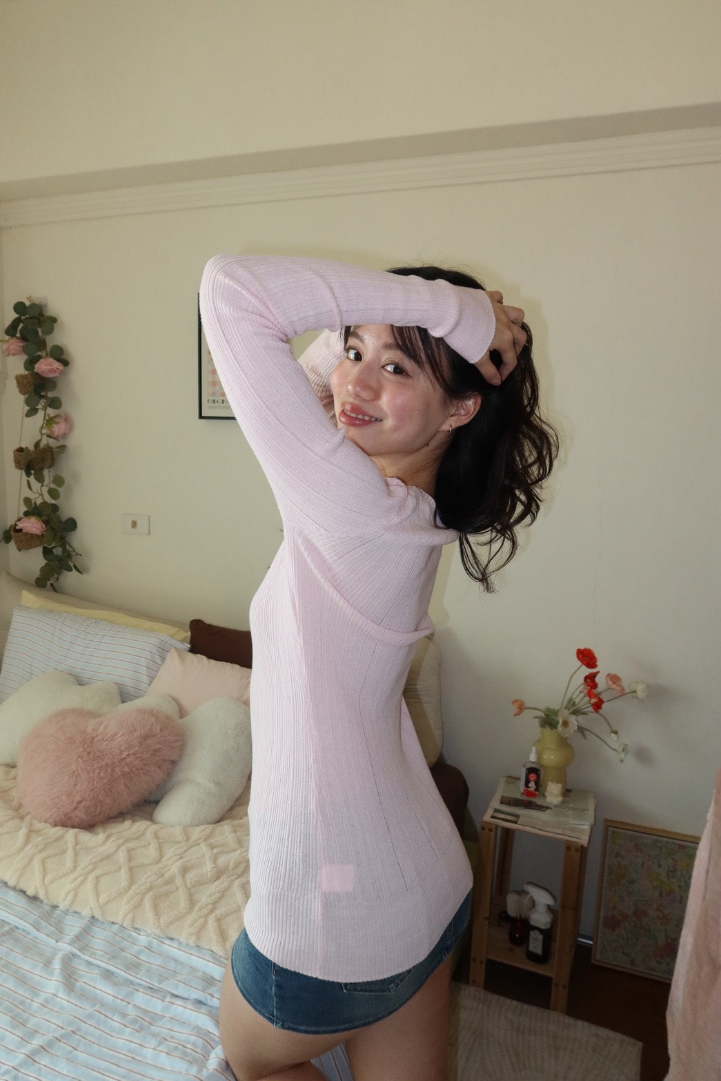 𝐁𝐌風🧸𝟐𝟎𝟎𝟎𝐬 緊身長版𝐤𝐧𝐢𝐭 𝐥𝐨𝐧𝐠 𝐬𝐥𝐞𝐞𝐯𝐞🛏️